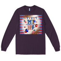 Plum American mini Long Sleeve Tee - TumblerDesignByShophia