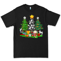 Black Christmas With Soccer Trees Premium Tee - BundleAndBundleShop