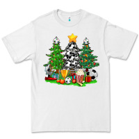 White Christmas With Soccer Trees Premium Tee - BundleAndBundleShop