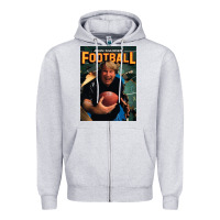 Heather Grey john madden football Zipper Hoodie - tuanDangUi