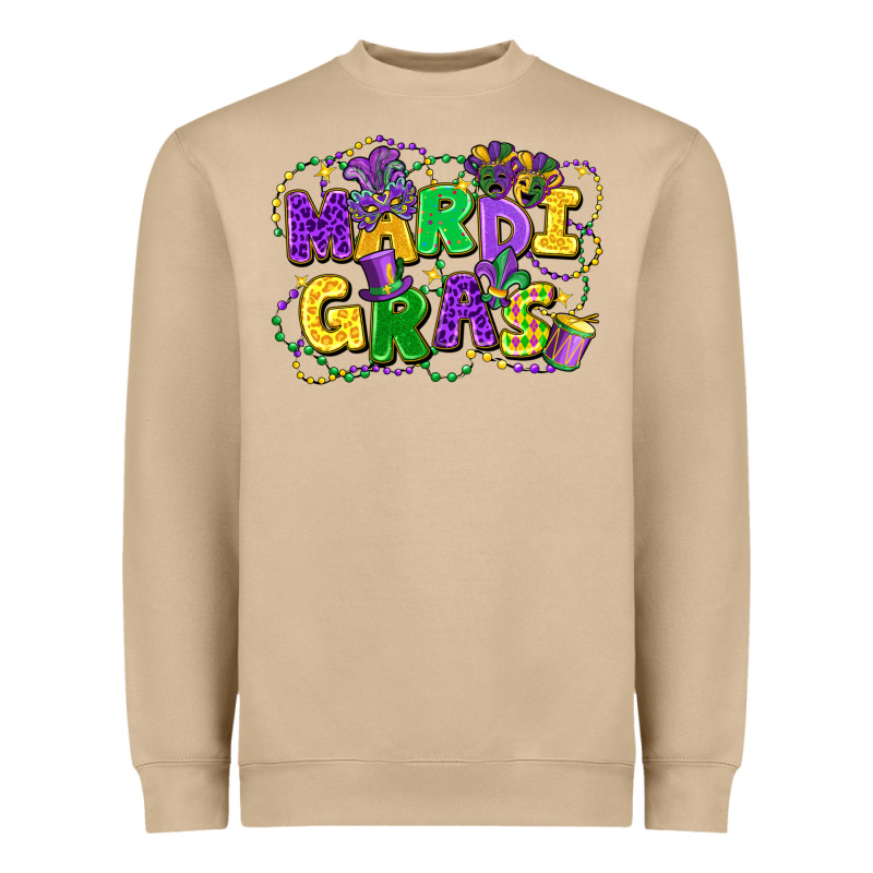 Mardi Gras Heavyweight Sweatshirt by FaDigitalArtStudio | Teevron