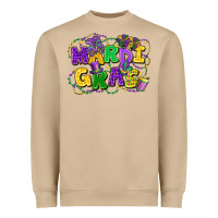 Mushroom mardi gras Heavyweight Sweatshirt - FaDigitalArtStudio