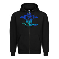 Black Cancun Sea Stingray Mexico Matching Family Vacatio Zipper Hoodie - tuanDangUi