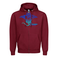 Burgundy Cancun Sea Stingray Mexico Matching Family Vacatio Zipper Hoodie - tuanDangUi