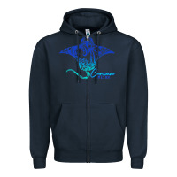 Navy Cancun Sea Stingray Mexico Matching Family Vacatio Zipper Hoodie - tuanDangUi