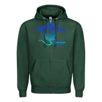 Sports Green Cancun Sea Stingray Mexico Matching Family Vacatio Zipper Hoodie - tuanDangUi
