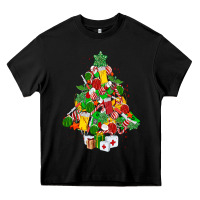 Black nurse christmas tree Heavy Core Tee - MaliasSmallBusiness