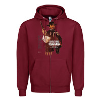 Burgundy a fistful of dollars vintage Zipper Hoodie - tuanDangUi