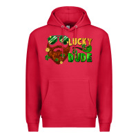 Cardinal lucky dude saint patrick's bearded man Premium Hoodie - FaDigitalArtStudio