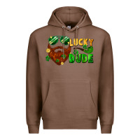 Chestnut lucky dude saint patrick's bearded man Premium Hoodie - FaDigitalArtStudio