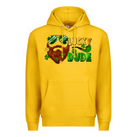 Lemon lucky dude saint patrick's bearded man Premium Hoodie - FaDigitalArtStudio