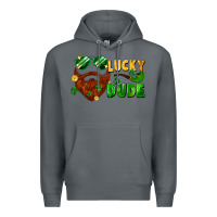 Rock lucky dude saint patrick's bearded man Premium Hoodie - FaDigitalArtStudio