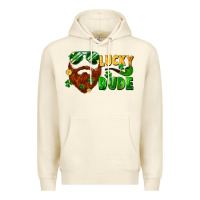 Sandshell lucky dude saint patrick's bearded man Premium Hoodie - FaDigitalArtStudio