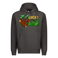 Smoke lucky dude saint patrick's bearded man Premium Hoodie - FaDigitalArtStudio