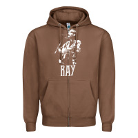 Chestnut ray lamontagne   white stencil 1 Zipper Hoodie - tuanDangUi