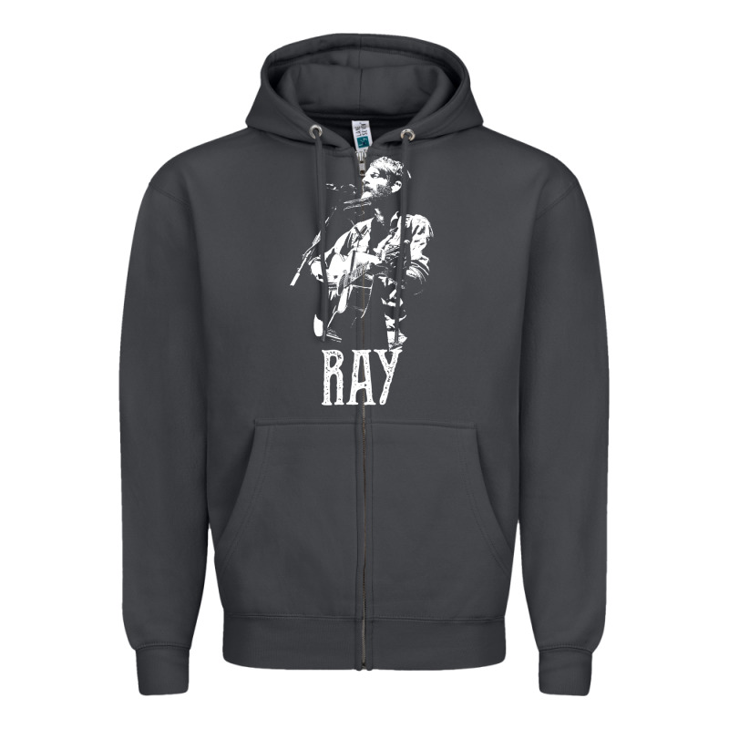 Ray Lamontagne   White Stencil 1 Zipper Hoodie by tuanDangUi | Teevron