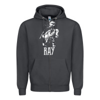 Smoke ray lamontagne   white stencil 1 Zipper Hoodie - tuanDangUi