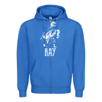 True Royal ray lamontagne   white stencil 1 Zipper Hoodie - tuanDangUi