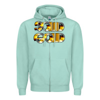 Seafoam solid gold 1980s tv show pop music Zipper Hoodie - tuanDangUi