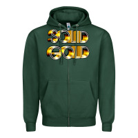 Sports Green solid gold 1980s tv show pop music Zipper Hoodie - tuanDangUi