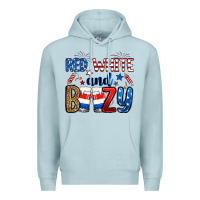 Blue Mist red white and boozy Premium Hoodie - RanaPortraitStore