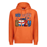 Carrot red white and boozy Premium Hoodie - RanaPortraitStore