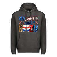 Charcoal Heather red white and boozy Premium Hoodie - RanaPortraitStore