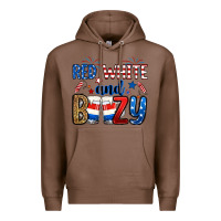 Chestnut red white and boozy Premium Hoodie - RanaPortraitStore