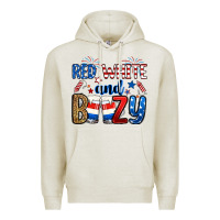 Oatmeal Heather red white and boozy Premium Hoodie - RanaPortraitStore