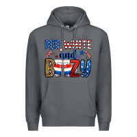 Rock red white and boozy Premium Hoodie - RanaPortraitStore