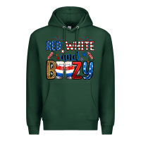 Sports Green red white and boozy Premium Hoodie - RanaPortraitStore