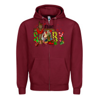 Burgundy True Story Holy Family Zipper Hoodie - FaDigitalArtStudio