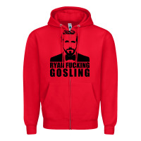 Red ryan fucking gosling Zipper Hoodie - tuanDangUi