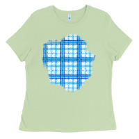 Matcha Winter Tartan Patch Ladies Tee - BundleAndBundleShop