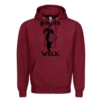 Burgundy lawrence welk   name   the black stencil Zipper Hoodie - tuanDangUi