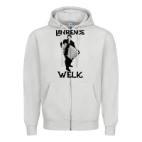 Dove Grey lawrence welk   name   the black stencil Zipper Hoodie - tuanDangUi