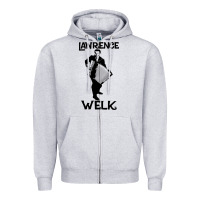 Heather Grey lawrence welk   name   the black stencil Zipper Hoodie - tuanDangUi
