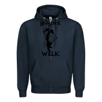 Navy lawrence welk   name   the black stencil Zipper Hoodie - tuanDangUi