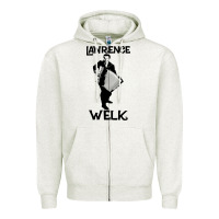 Oatmeal Heather lawrence welk   name   the black stencil Zipper Hoodie - tuanDangUi