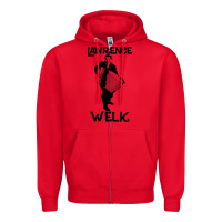 Red lawrence welk   name   the black stencil Zipper Hoodie - tuanDangUi
