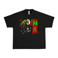 Black Christmas Character Nurse Urban Heavy Tee - NancyCooperArtShop