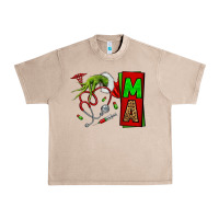 French Oak Christmas Character Nurse Urban Heavy Tee - NancyCooperArtShop