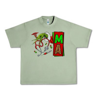 Oil Green Christmas Character Nurse Urban Heavy Tee - NancyCooperArtShop