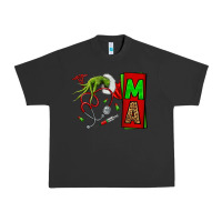 Pigment Black Christmas Character Nurse Urban Heavy Tee - NancyCooperArtShop