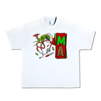 White Christmas Character Nurse Urban Heavy Tee - NancyCooperArtShop