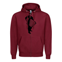 Burgundy lawrence welk   no name   the black stencil Zipper Hoodie - tuanDangUi