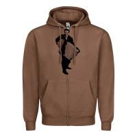 Chestnut lawrence welk   no name   the black stencil Zipper Hoodie - tuanDangUi