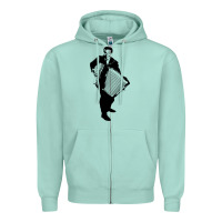 Seafoam lawrence welk   no name   the black stencil Zipper Hoodie - tuanDangUi