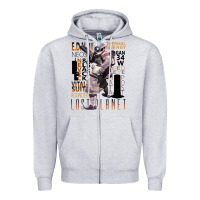 Heather Grey lost planet Zipper Hoodie - tuanDangUi