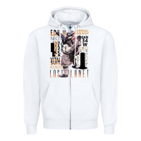 White lost planet Zipper Hoodie - tuanDangUi